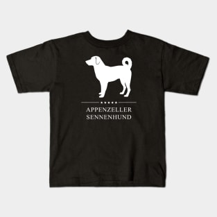 Appenzeller Sennenhund White Silhouette Kids T-Shirt